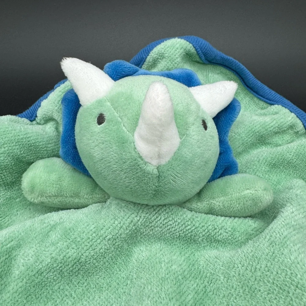 Cloud Island  Rhinoceros Lovey Blue Small Terry cloth 8.5 In